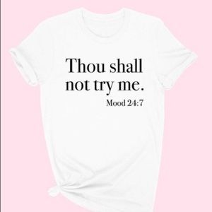 New white graphic tees